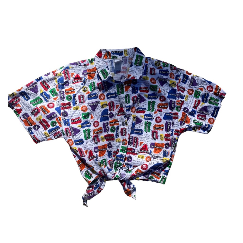 Jantzen World Countries Tie Shirt